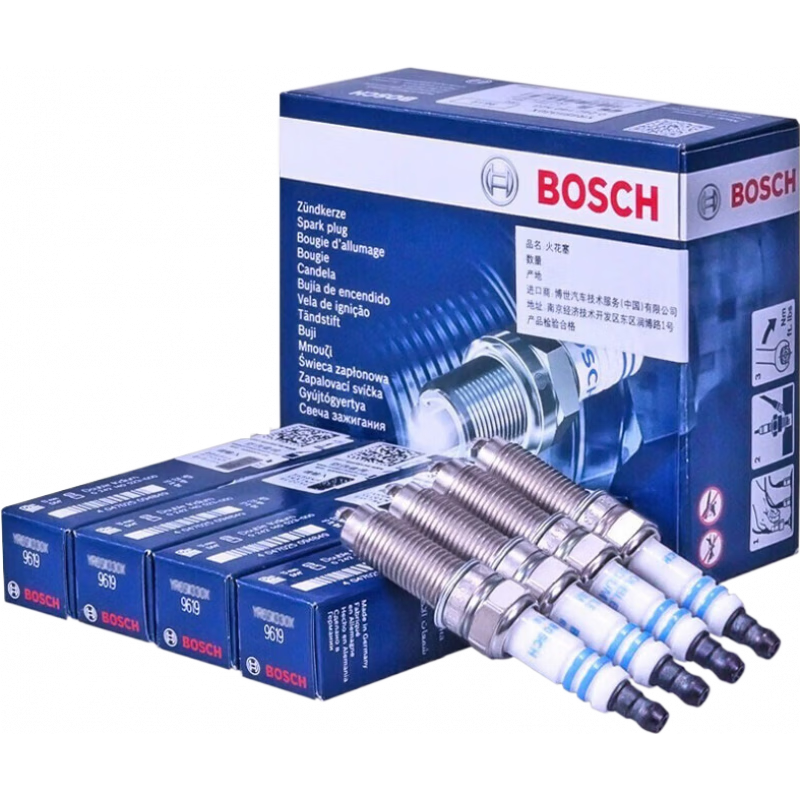 博世（BOSCH）博世原裝 汽車火花塞/適用于 鉑金火花塞（套裝四支價） 本田CRV XRV雅閣思域凌派杰德繽智URV冠道