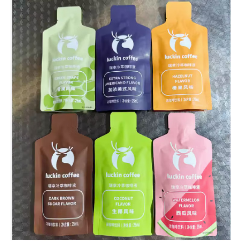 瑞幸咖啡（luckincoffee）咖啡液幸鮮萃咖啡液美式風(fēng)味冷萃速溶濃縮美式生椰拿鐵黑咖 散裝嘗鮮隨機發(fā)混合味/25ml*6袋