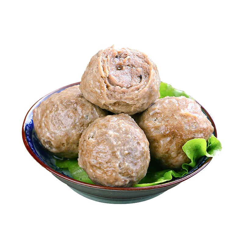 伊舜潮汕纯牛肉丸子纯牛肉火锅食材牛筋丸新鲜牛丸潮州 牛肉丸2000克