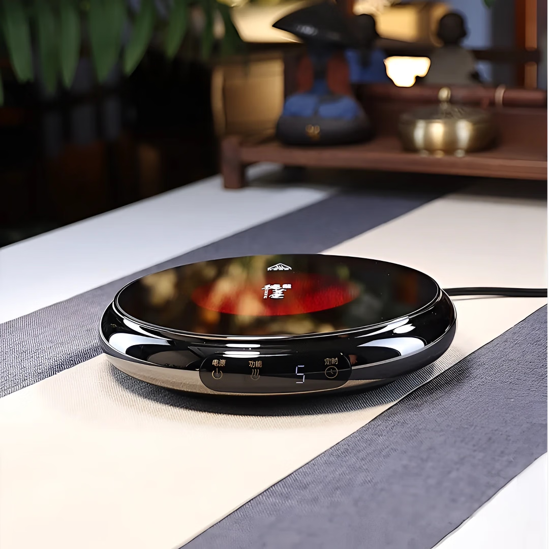 全度耐热玻璃财鼠泡茶壶煮茶煮水壶2024新款电陶炉煮茶器围炉煮茶功夫 财鼠泡茶壶透明+鼓韵陶炉