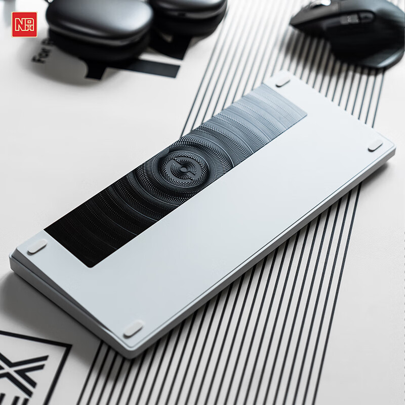 NDNH三模MAC无线蓝牙超薄矮轴屏幕全铝办公客制化not defined 键盘 ND75LP皓白矮轴 三模
