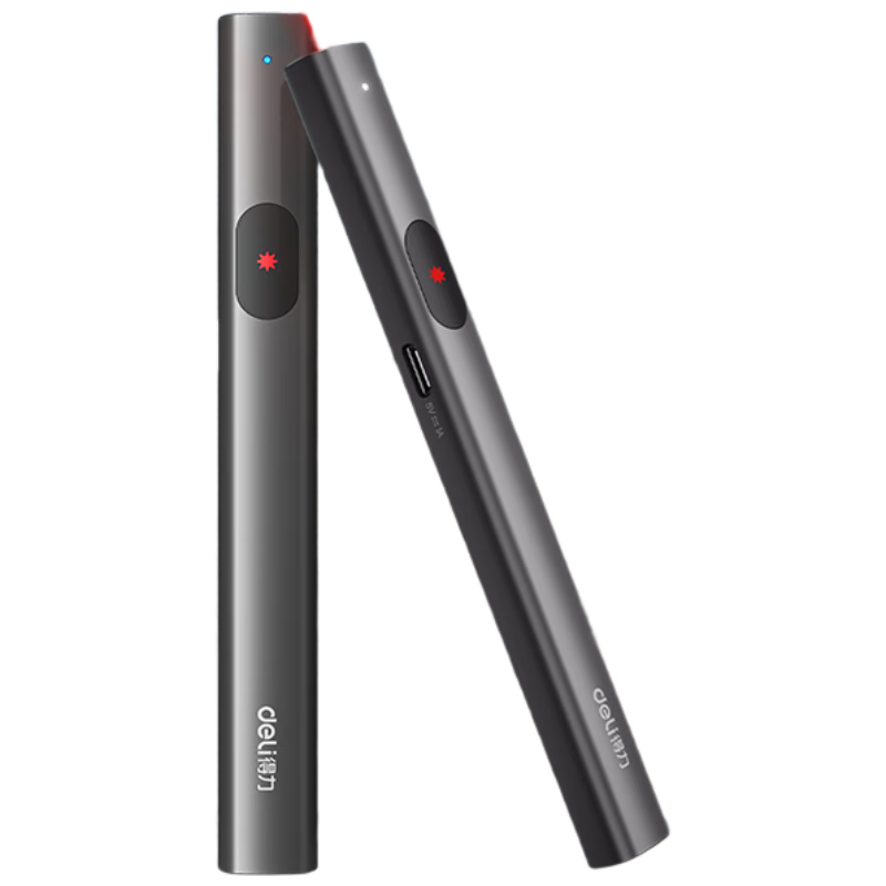 得力（deli）激光笔 户外激光笔电子笔户外沙盘售楼处专用激光笔 红光激光笔灰色MA303