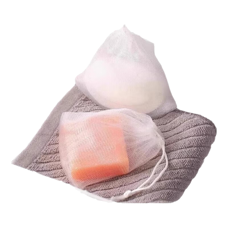 曜灃彩色絲帶起泡網(wǎng)雙層手工皂網(wǎng)袋洗面奶香皂袋肥皂打泡網(wǎng)泡沫網(wǎng)袋 起泡網(wǎng)【1個裝】網(wǎng)孔細(xì)密 泡沫豐富