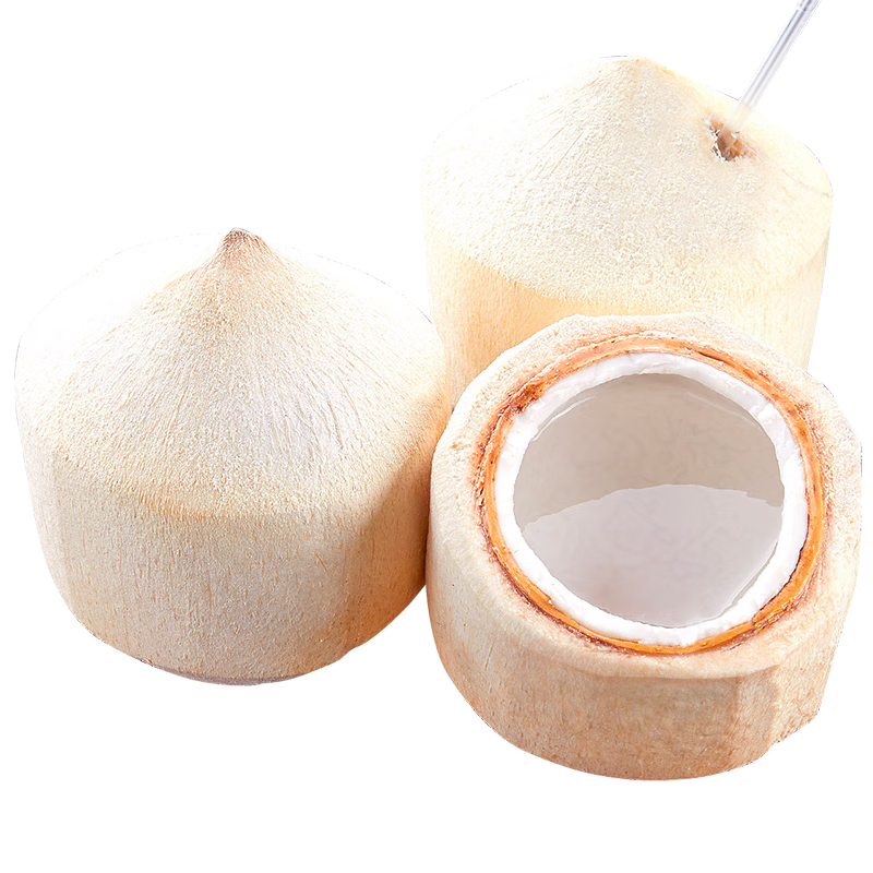 满fun海南椰青1000-1400g果王9个装当季孕妇水果去皮香水椰子整箱包邮 大果800-1300g【4颗装】