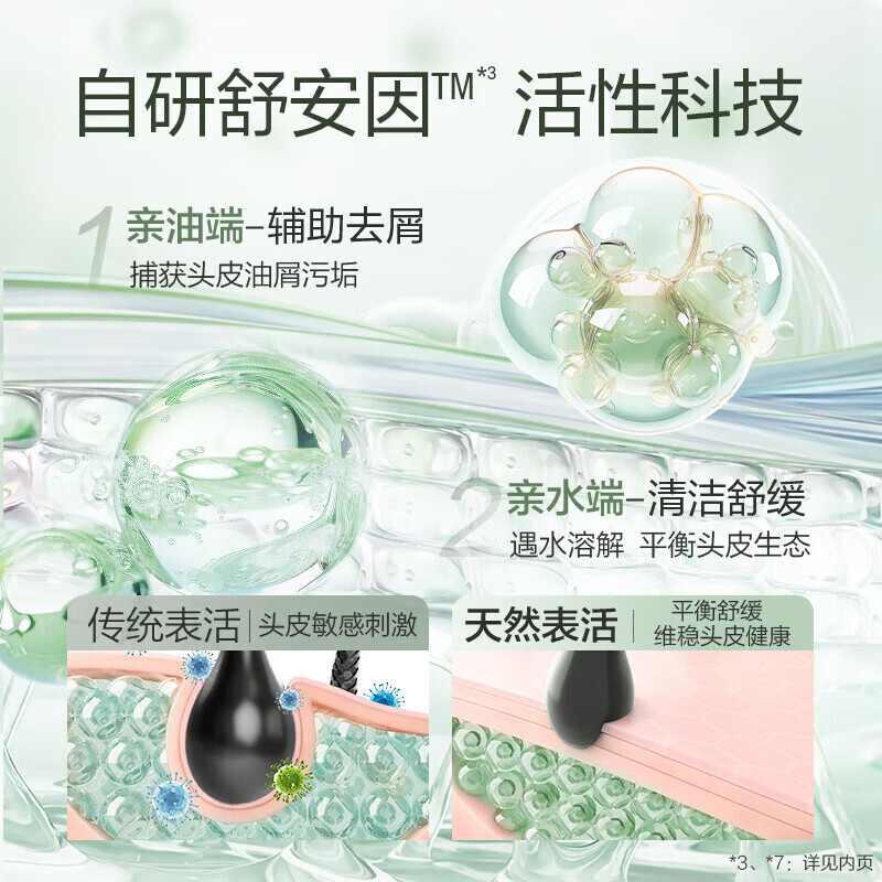 阿道夫天然香洗发水植物去屑止痒控油清爽蓬松香氛洗发露洗头膏沐浴男女 【植物头皮控油】洗沐套装800ml