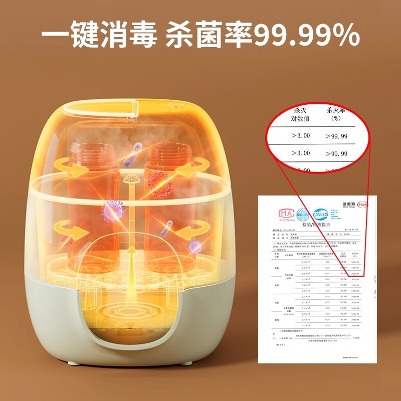 亿可熊(iicobear)温奶器婴儿专用暖奶器奶瓶消毒器二合一母乳解冻恒温器热奶一体机 薄荷绿【5分钟速热+暖奶消毒】