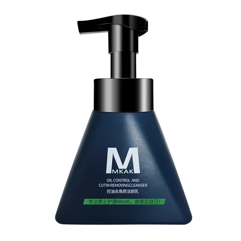 MKAK男士水乳套装补水保湿清爽控油滋润不腻去角质洗面奶maka油肌专研 1瓶装【MKAK控油洗面奶140g】