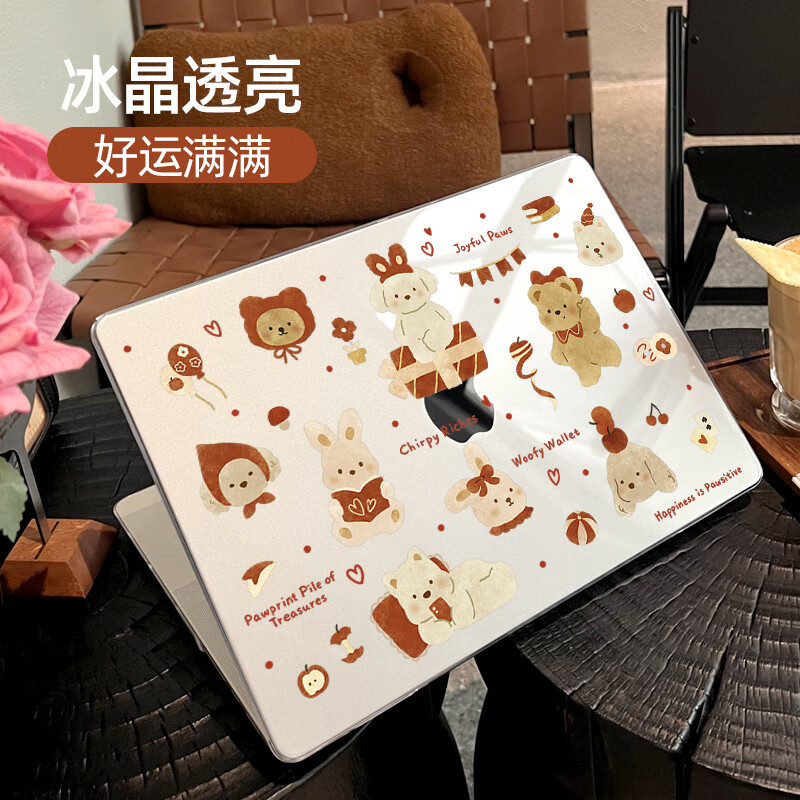 MOROCK【2025新品】适用苹果macbookair13保护壳13英寸pro笔记本14外壳mac电脑轻薄m3配件13.6透明��m2 好运满满 Air13.6寸A3240/A3113/A2681