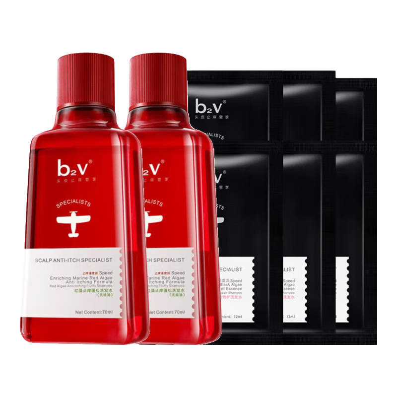 b2v 旅行装洗发水 中小样 212ml*1套 功效随机 3.9元(需领券、需凑单)