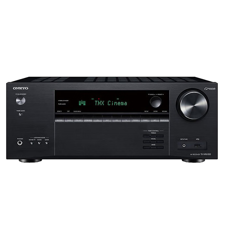安橋（ONKYO）進口TX-NR6100藍牙THX家用7.2聲道家庭影院AV功放機8K杜比全景聲DTS:X大功率音響 補貼  安橋NR6100功放7.2聲道8K