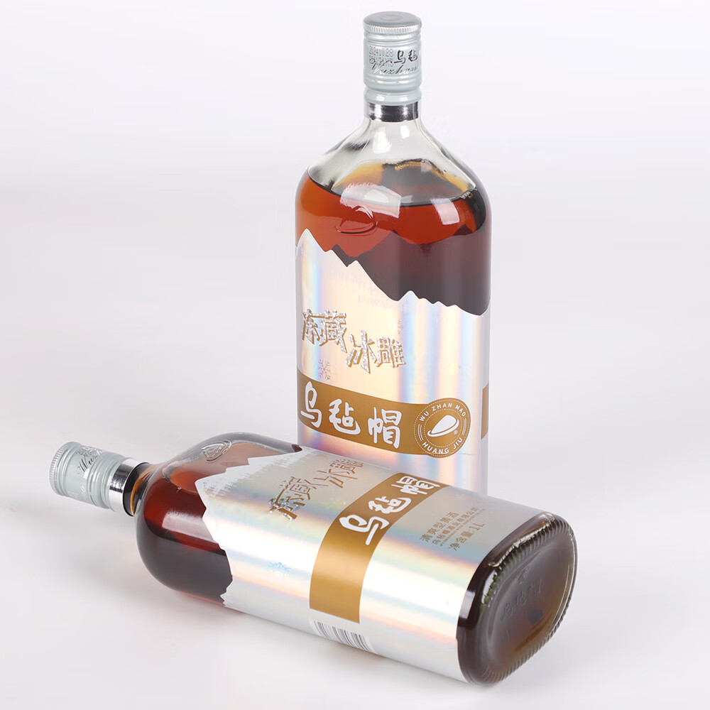 乌毡帽冻藏冰雕家庭装大容量清爽型半干黄酒绍兴工艺1000ml 冻藏冰雕 1000mL 4瓶 整箱装 家庭版