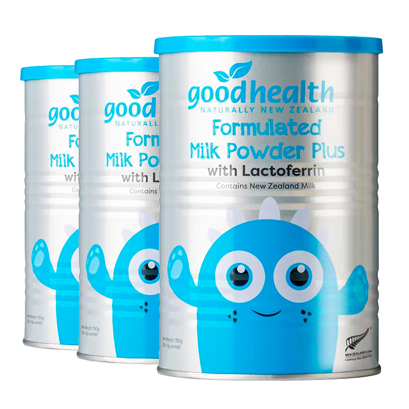 goodhealth好健康新西蘭進(jìn)口乳鐵蛋白調制乳粉 兒童寶寶成人營(yíng)養 3罐乳鐵蛋白粉×30袋/罐