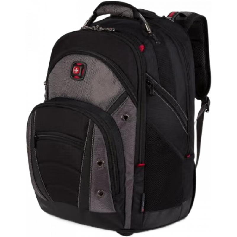 威戈（WENGER）男包雙肩包背包滾輪伸縮桿多功能602683 紅色 os