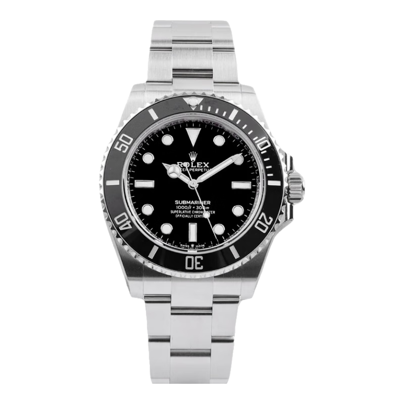 劳力士（ROLEX）【二手99新】【未使用】劳力士潜航者系列 124060 自动机械男表 表径41mm 无历黑水鬼 全套 全套