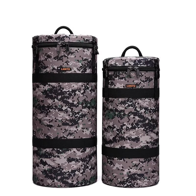 LONTU专业600定长焦镜头筒800打鸟相机内胆保护套400双肩斜跨单摄影包 黑色：RF1200加机器使用