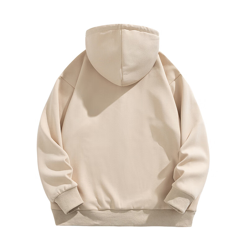 黑鲸卫衣男2025年春季连帽长袖t恤男宽松百搭打底衫衫 黑色 L