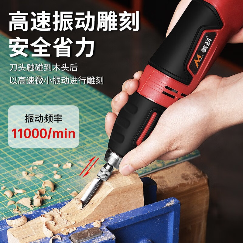 盆景根雕木凿刀摆件茶盘铲刀工具大全 电动雕刻机 5刀头【纸盒装】