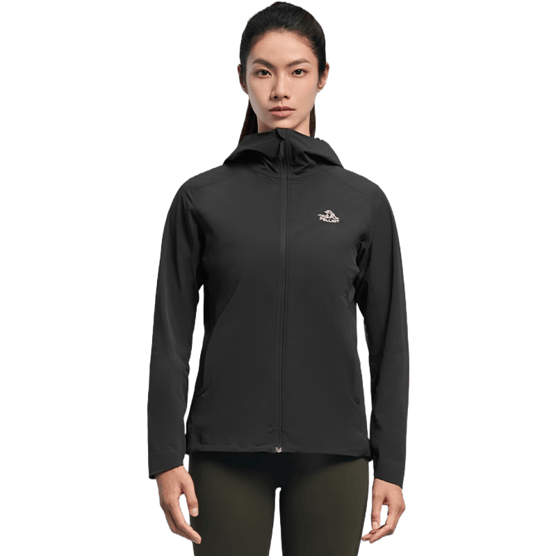 伯希和（Pelliot）[风盾LT]软壳衣女夏季户外CORDURA耐磨夹克外套男125106004黑XL