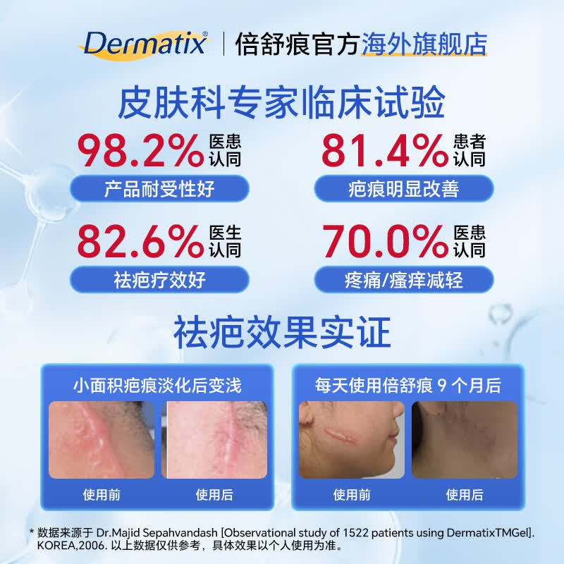 倍舒痕官方原装进口祛疤膏凝胶疤痕修复专用硅酮 【大容量-刨腹产疤痕修复】舒痕30g-经典配方