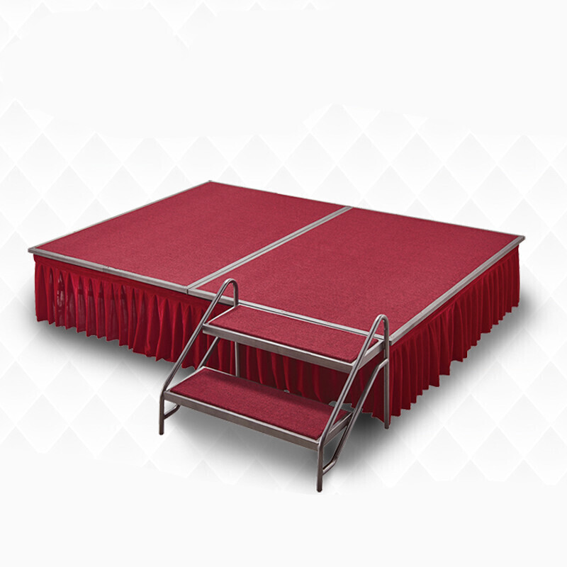 酒店活动舞台 折叠舞台架子 升降移动舞台板拼装钢铁舞台婚庆t台 台