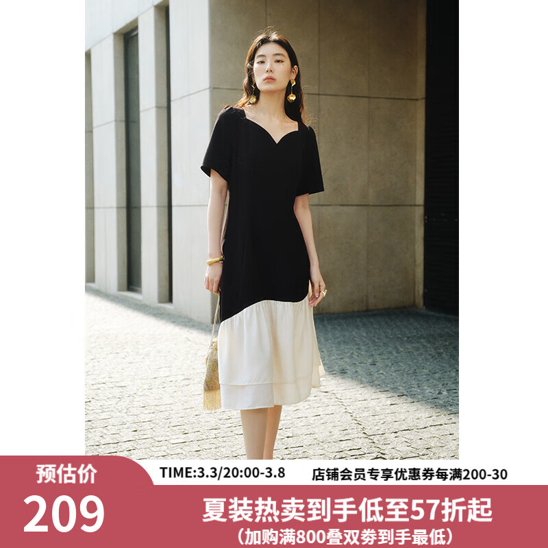 ��������Ůװ���ڱ�ϵ�С�2024�ľ����ɶԷ�ʽײɫ��β��������ȹ �ձ��� 3XL (���룺5)