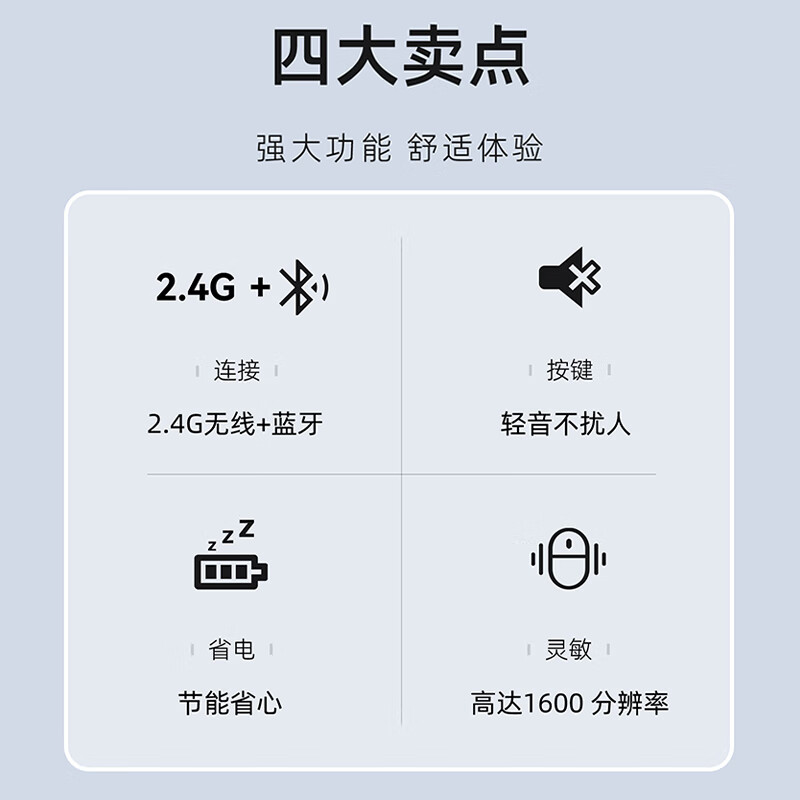 飞利浦(PHILIPS)M550无线鼠标蓝牙鼠标双模轻音鼠标办公家用电池款mac苹果鼠标台式电脑笔记本通用WF13B 蓝牙双模/轻音/纤薄便携 黑色