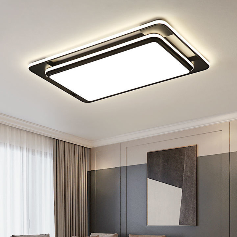 灯诺堡客厅灯现代简约2025新款大气吸顶灯大厅主灯圆形大尺寸灯具套餐 90*60cm-96w 无极