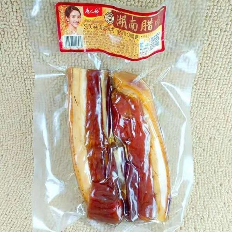 唐人神湖南臘肉200g袋裝真空包裝精品豬后腿臘肉湘西煙熏咸肉 唐人神湖南臘肉200g*1袋