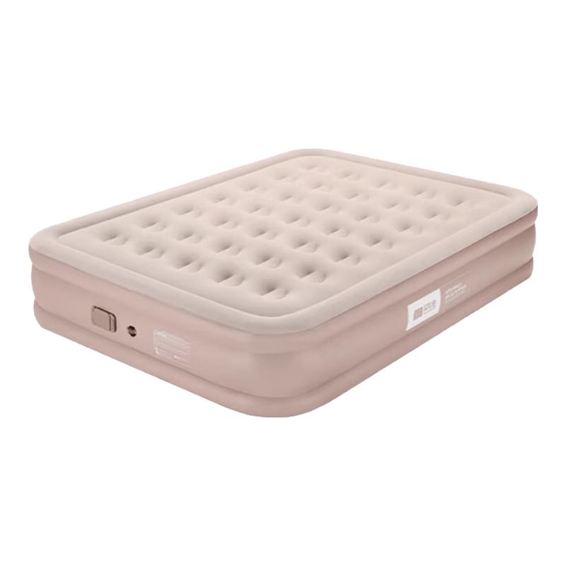 探險(xiǎn)者充氣床墊戶外露營(yíng)氣墊床打地鋪家用床墊自動(dòng)充氣可拆卸靠背 卡其雙人內(nèi)置泵充氣床【加高40cm】