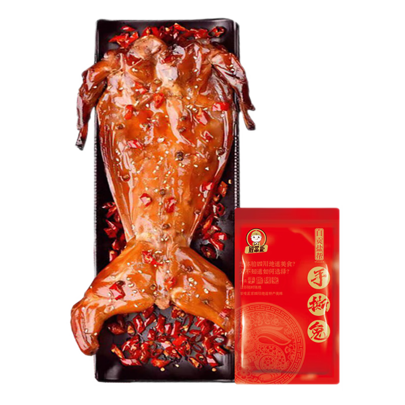 殷掌柜 麻辣手撕兔 冷吃兔肉熟食四川自貢特產(chǎn)新年春節(jié)年貨過年禮品 麻辣手撕兔580g*1只