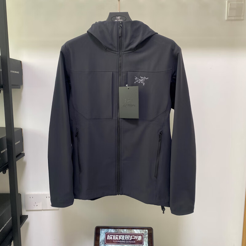 始祖鸟（ARC'TERYX）ARCTERYX 始祖鸟 Gamma MX Hoody 男款冲锋衣防风保暖软壳外套 Black-黑色 S