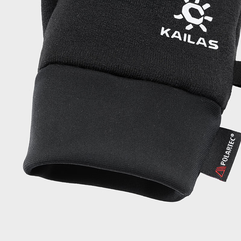 凯乐石(KAILAS)户外运动女款Polartec弹力抓绒手套KM2404202 黑色 M