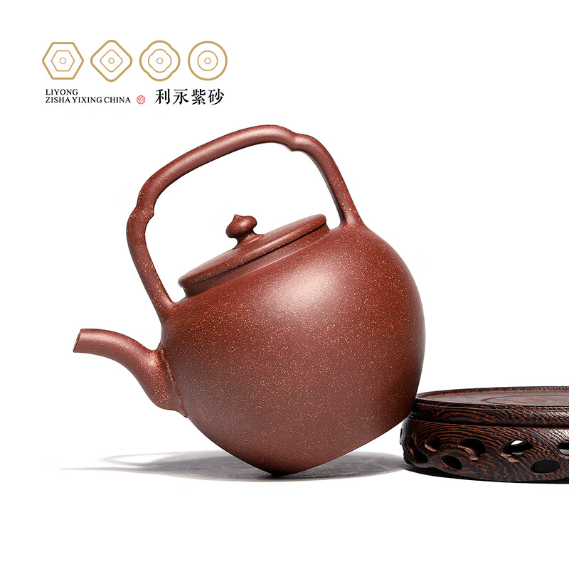 百年利永宜興紫砂壺全手工茶壺功夫茶具原礦紫泥小吳經(jīng)提梁壺 小吳經(jīng)提梁-355cc 301mL(含)-400mL(含)