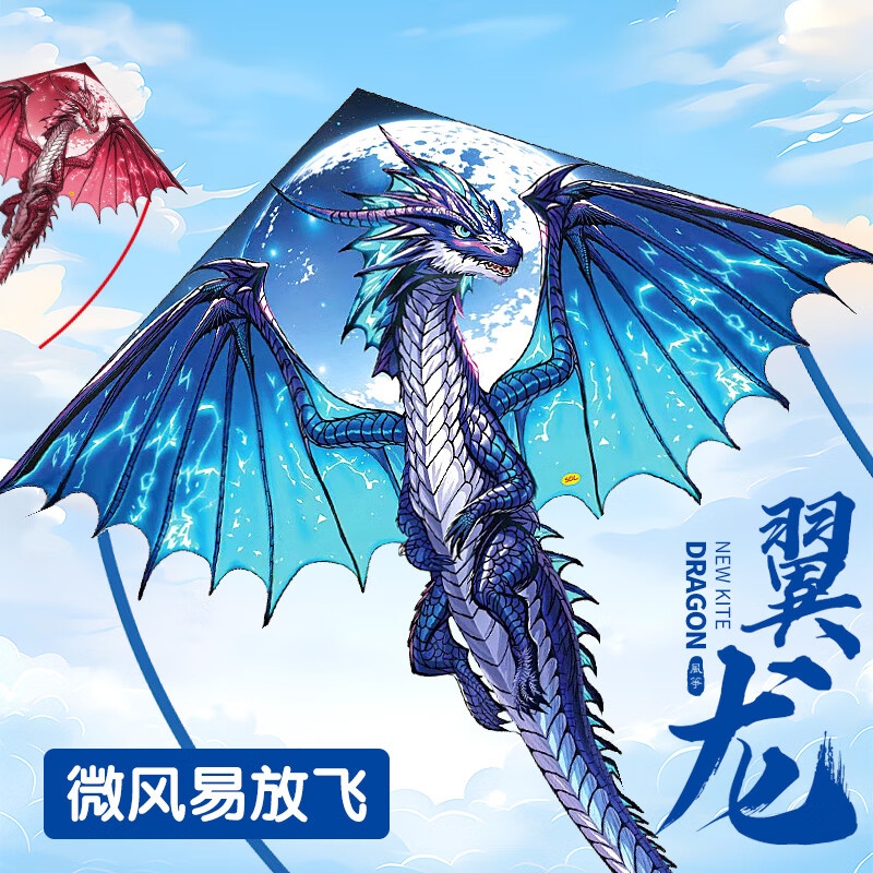 恩贝家族大型成人风筝专用高档儿童户外玩具翼龙潍坊风筝线轮diy手工制作