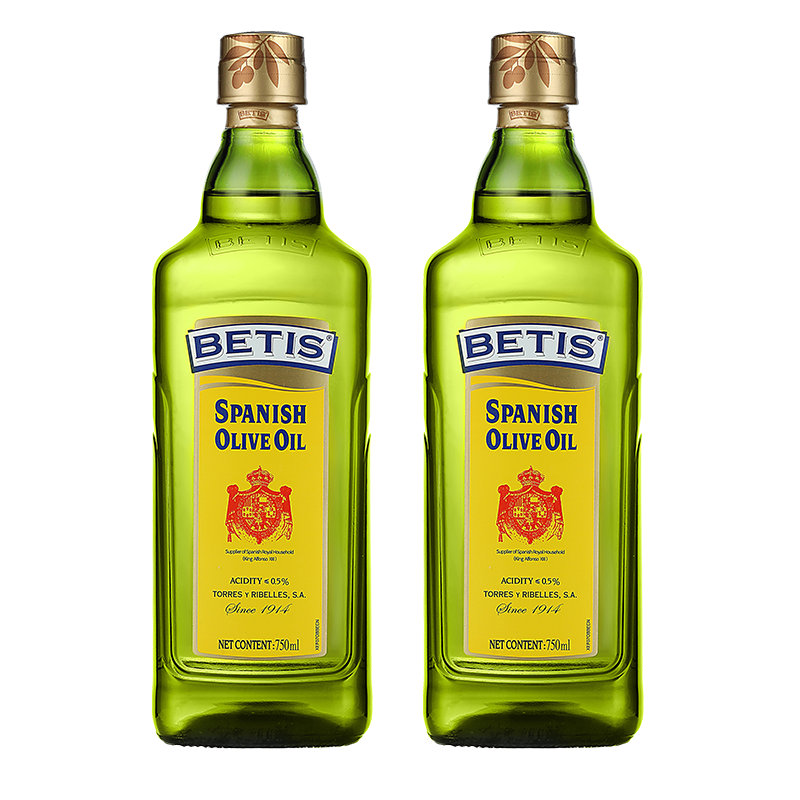 贝蒂斯西班牙原装进口橄榄油750ml*2瓶装礼盒 送礼 公司团购 福利 中式烹饪 炒菜 食用油