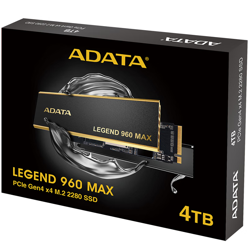 威刚（ADATA）/威刚 LEGEND 960 MAX PCIe4.0 SSD固态硬盘 4T 4TB 读7400M LEGEND 960 MAX 4TB