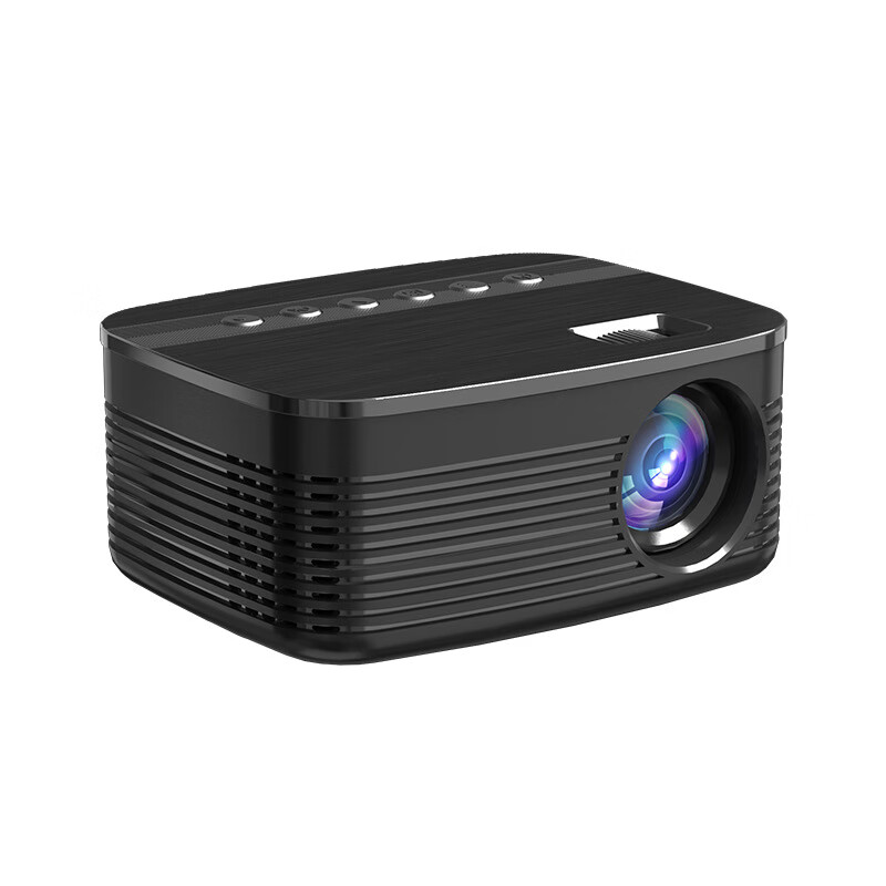樂佳達(dá)（LEJIADA）升級手機(jī)同屏微型迷你投影儀家用LED便攜式小型 黑色 美規(guī)