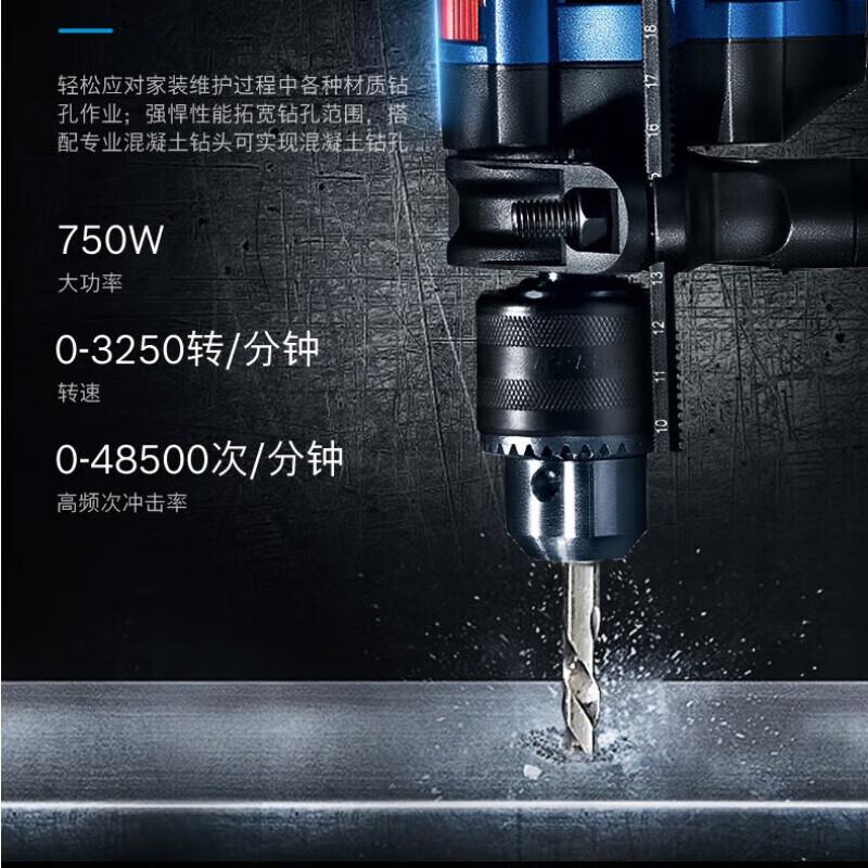 博世（BOSCH）220V插电冲击钻GSB600/10/13RE/16RE多功能电动螺丝刀砖墙开孔钻 GSB20-2冲击钻【800W】无反转