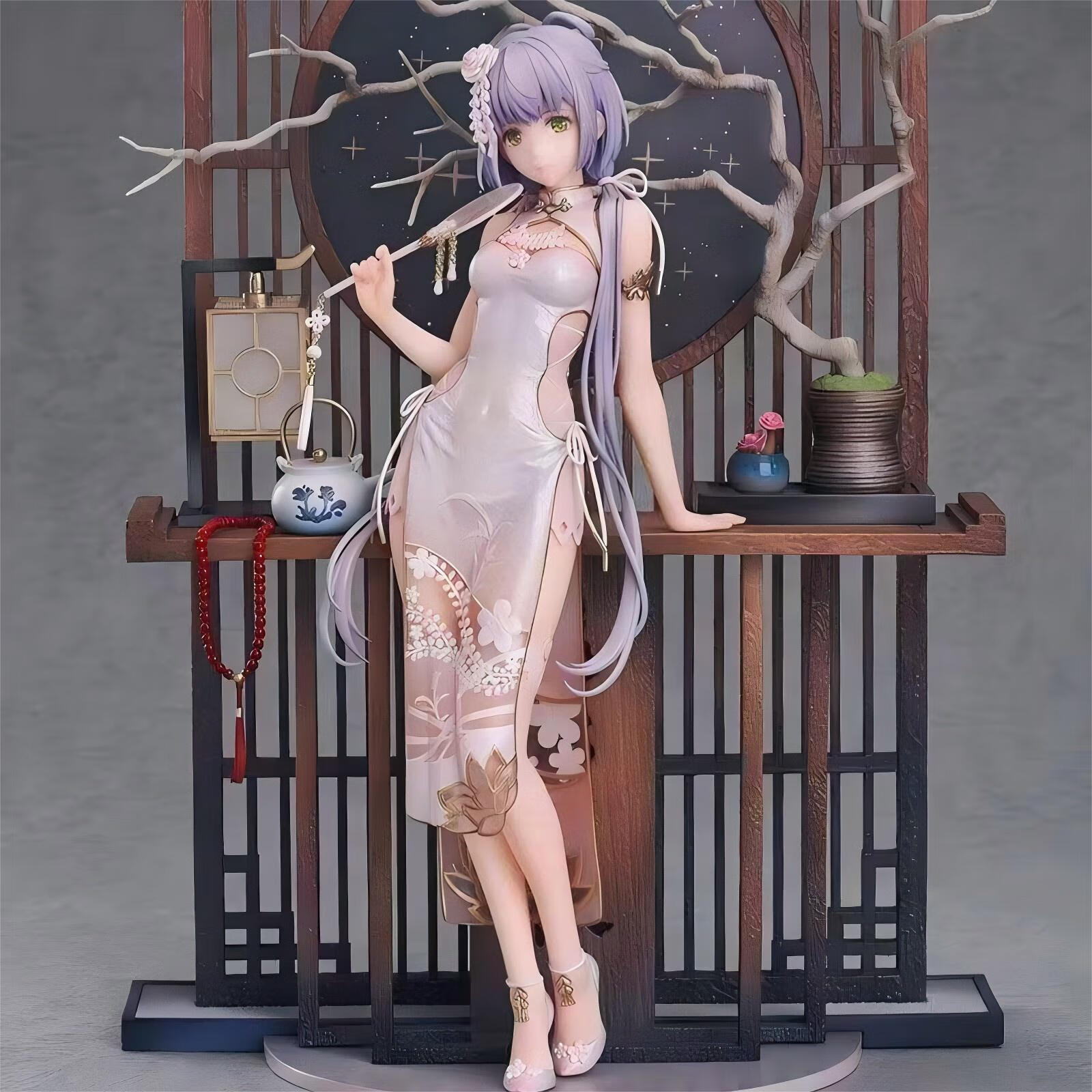 中国风旗袍洛天依芒种手办 二次元美少女动漫桌面摆件礼物玩偶 旗袍