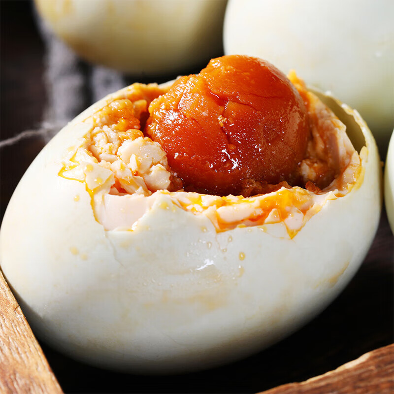 广西北部湾红树林海鸭蛋熟海鸭咸蛋早餐新鲜即食咸鸭蛋生鲜超市 10枚70克