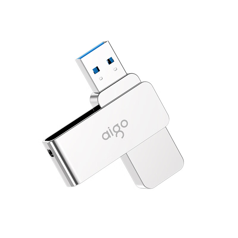 aigo旋转u盘32G/64/128/256/512G高速USB3.2车载电脑金属盘 U330 金属 U330 金属旋转 32GB 32GB  X 官方标配
