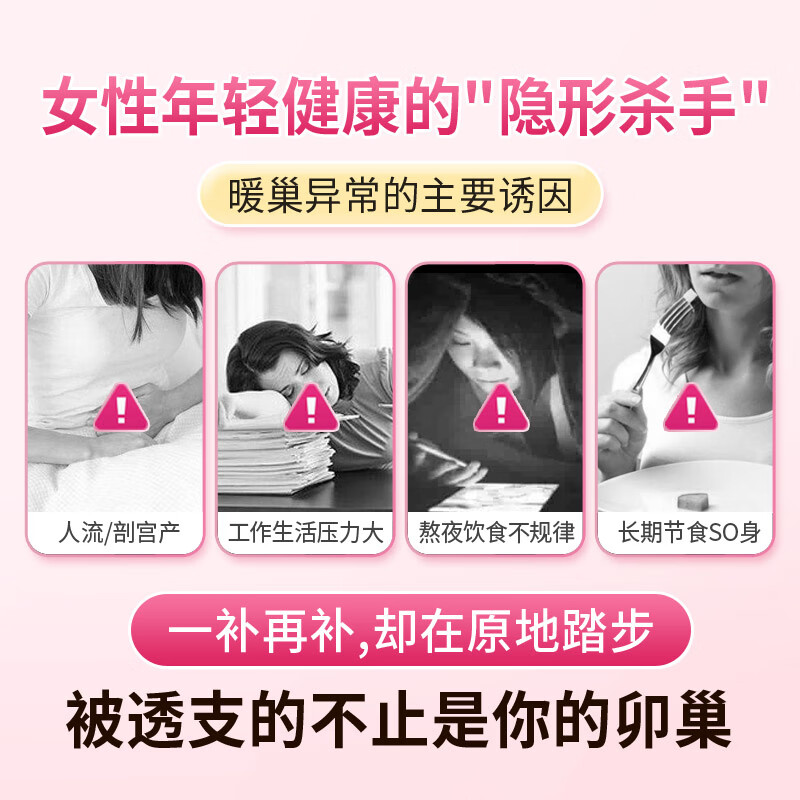 安美奇进口大豆异黄酮dhea可搭辅酶Q10保养卵巢早衰促排大龄女备孕试管 葆巢韵多丹凤牡丹 4瓶周期装【3瓶价】 60粒*4瓶