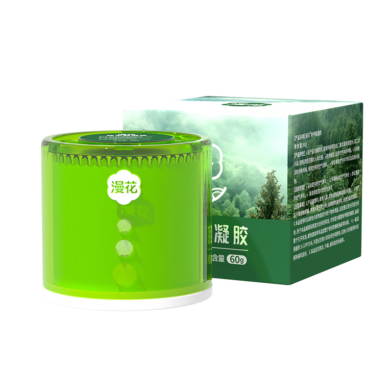 漫花除甲醛凝胶60g每盒新房急入住家用空气净化剂衣柜除味剂 1盒