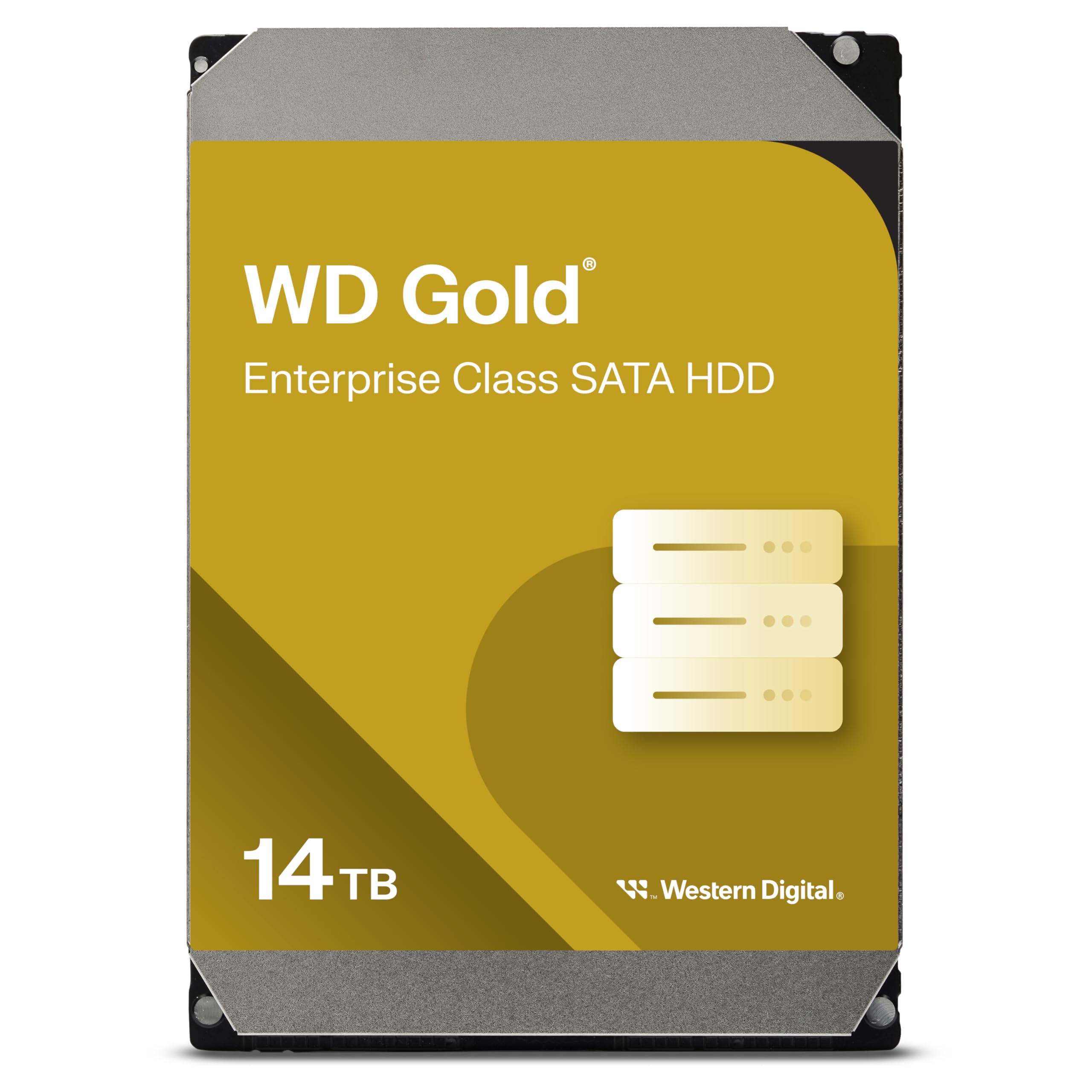 WESTERN DIGITAL 西部数据 14TB企业级机械硬盘WD Gold西数金盘SATA7200转512MB CMR垂直服务器硬盘3.5寸WD142KRYZ