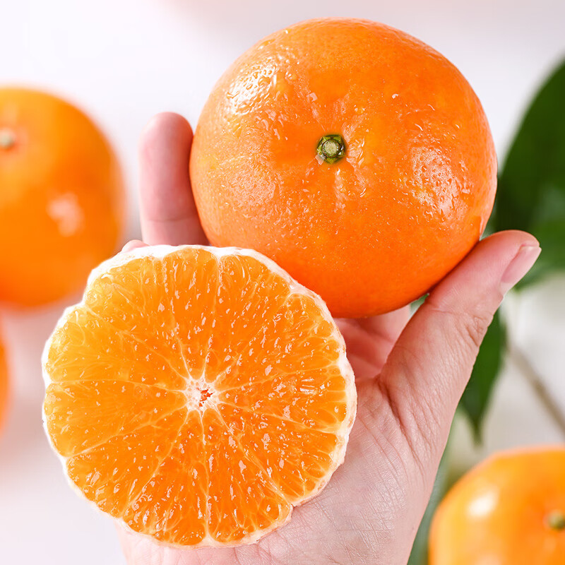 慧供广西武鸣沃柑超甜新鲜水果当季整箱现摘桔子甜柑橘子核心产区直发 9斤【单果55-60MM】