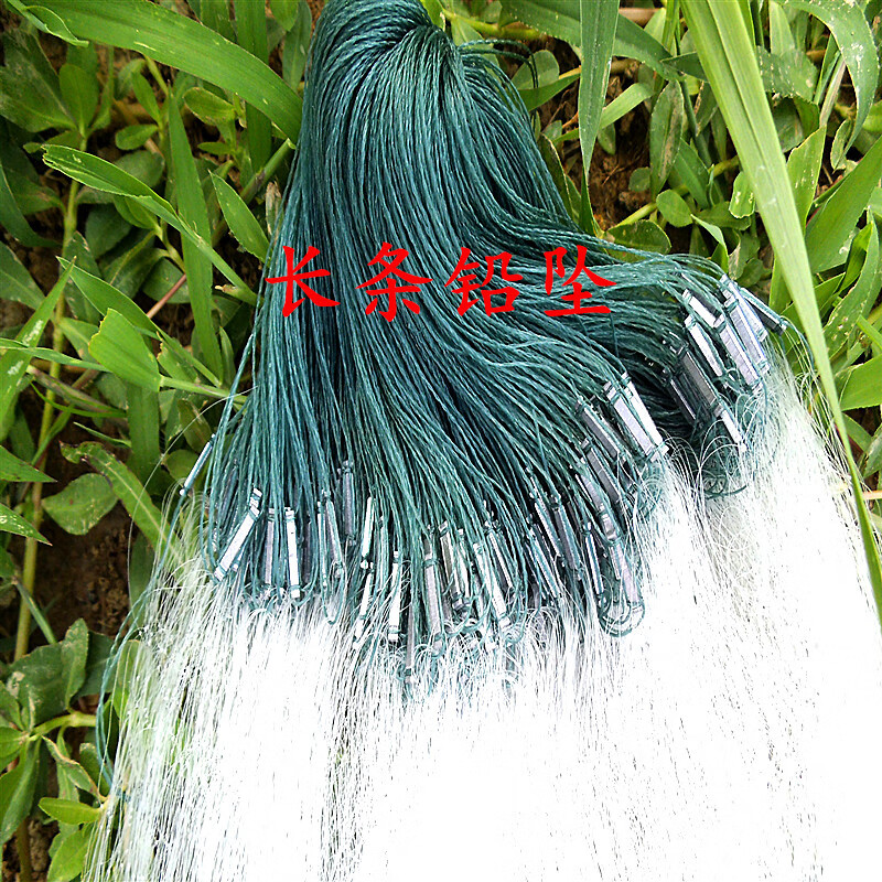 单层渔网丝网捕鱼网鲫鱼网白条网2指2.5指3指4指5指鱼网沉网浮网 单层沉网4.5指80米长1.2米高