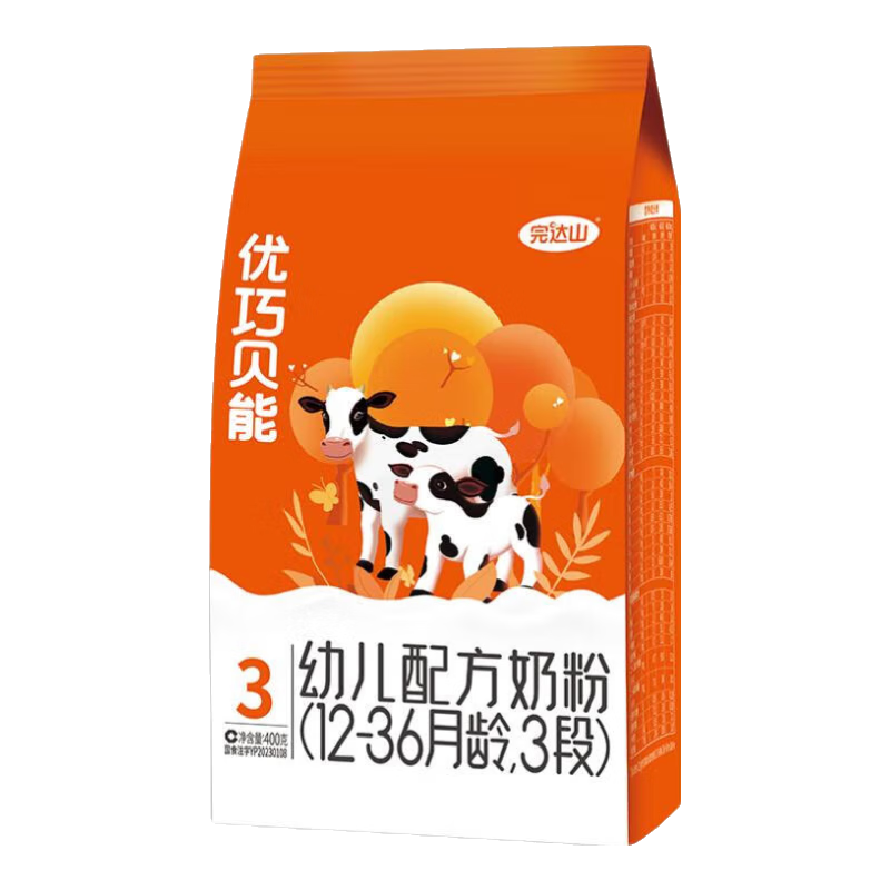 完達山（wondersun）完達山奶粉優(yōu)巧貝能嬰幼兒配方奶粉全新優(yōu)巧貝能新國標奶粉 3段X6袋
