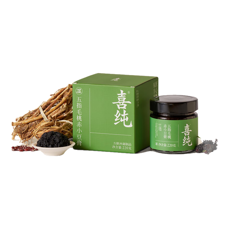 喜純玉靈膏姜棗膏五指毛桃赤小豆膏碭山純梨膏蘋果山楂膏古方膏集合 伏濕膏*1+送小圓勺*1