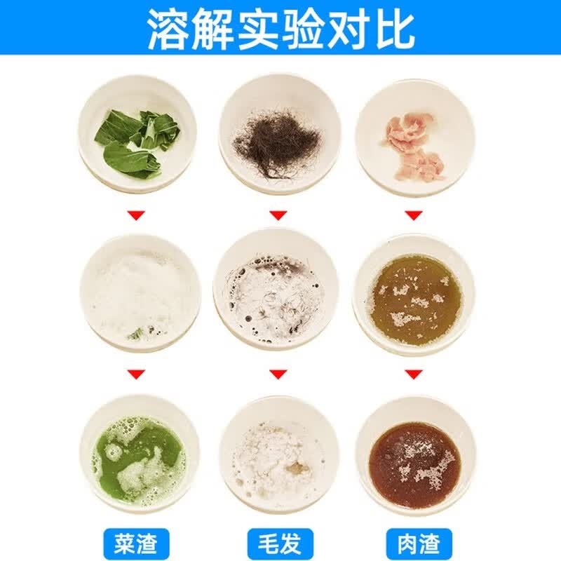 晴心通管道疏通剂下水道管道通厕所马桶疏通地漏器强力溶解厨房油污分解 管道通 260g 4瓶 共1040g