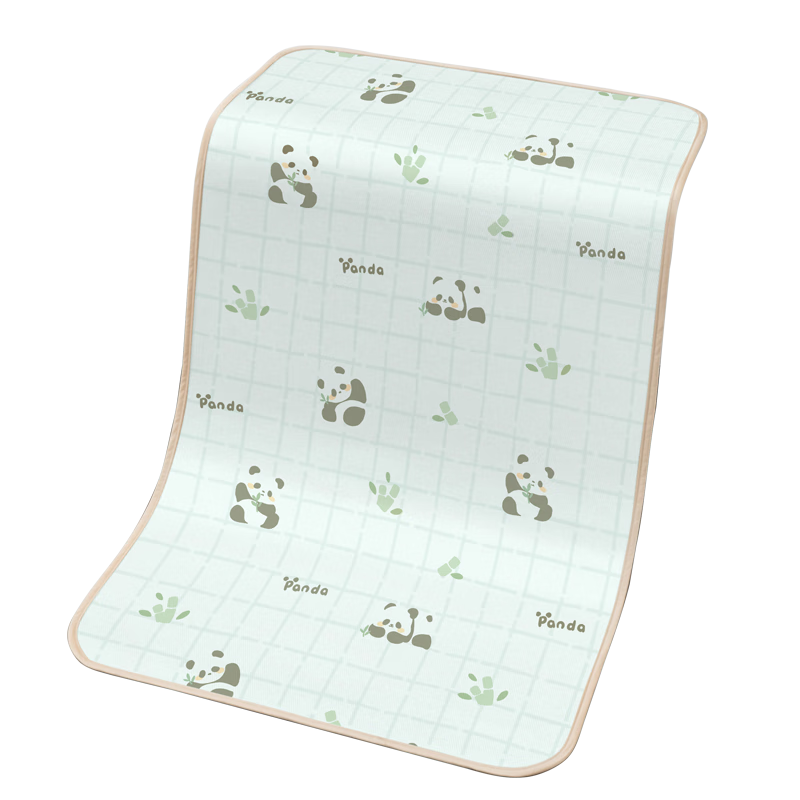 BEYONDHOME BABY博洋母嬰兒童雙面席A類藤席冰絲涼席夏季嬰兒涼席小熊貓60*120cm